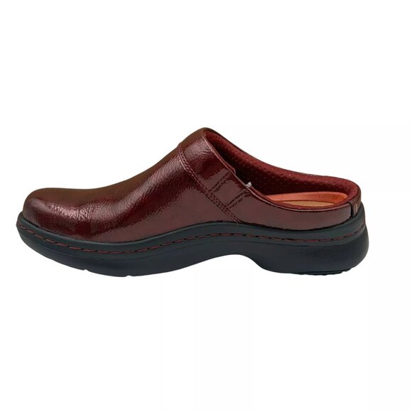 Clarks Women's ClarksPro Slip-on Clog Size 10 Burgundy Slip-resistant Flexible - Picture 5 of 12